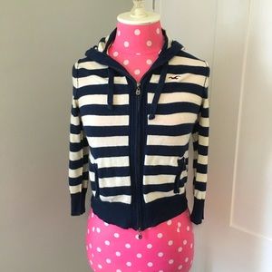 EUC Hollister Double-Zip Sweatshirt